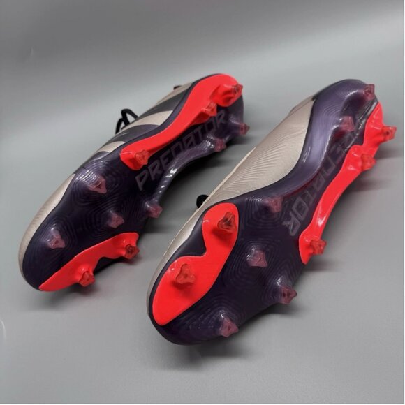NEW Adidas Predator Elite FG Platinum Metallic Soccer Cleats IF8868 Mens Size 9 main image 5